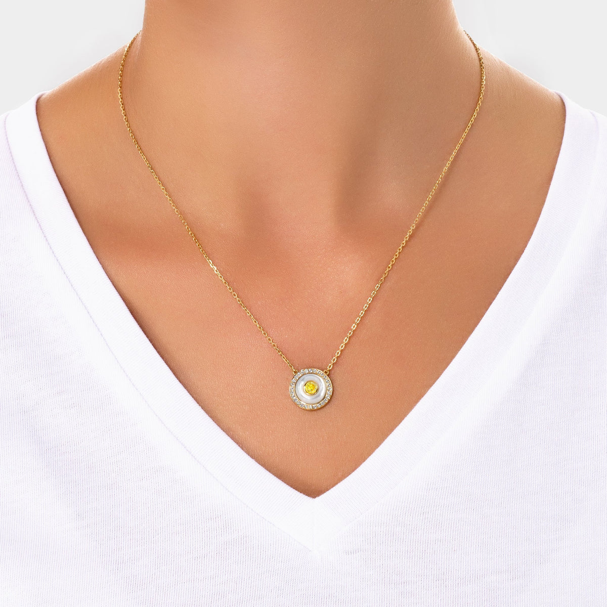 BOHO Earth Pendant Medium#Gold_Yellow Gold