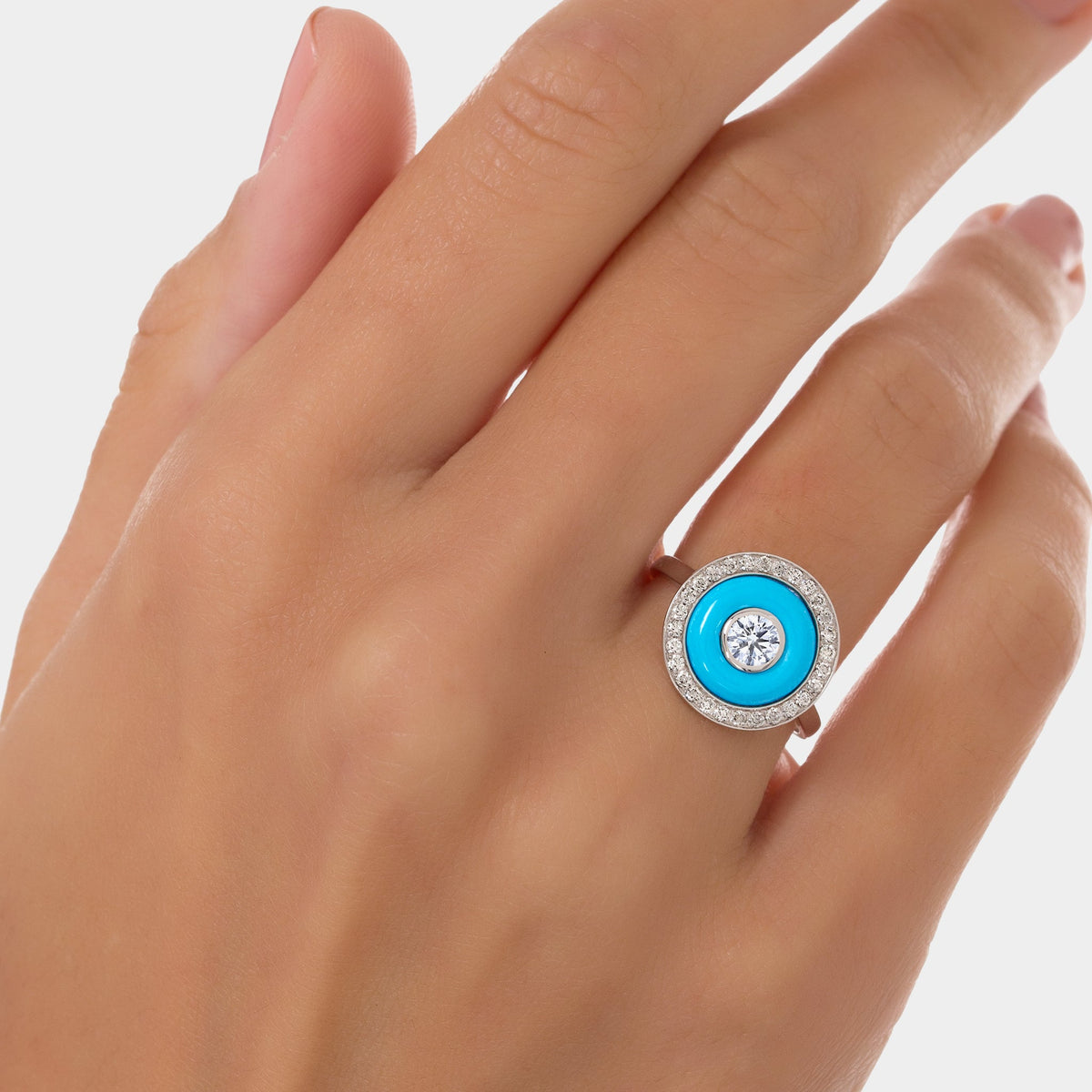 BOHO Earth Ring Medium#Gold_White Gold