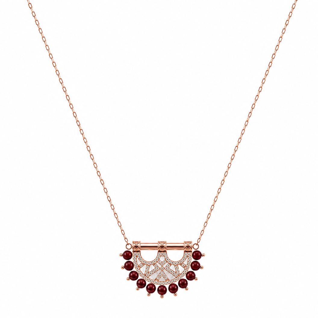 Heritage Mosaic Mini Pendant – Rose Gold, Agate