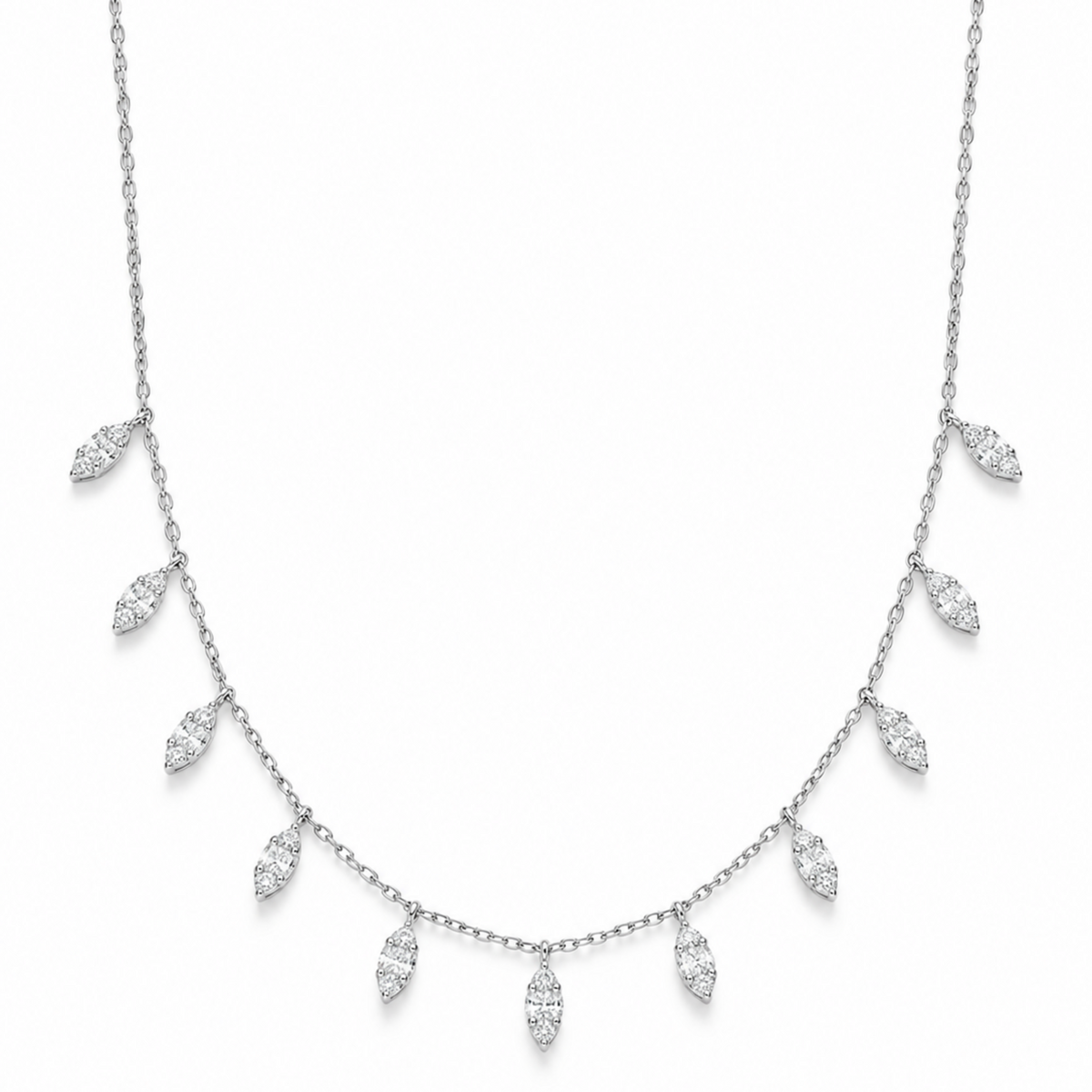 Eternity Diamond Choker – White Gold