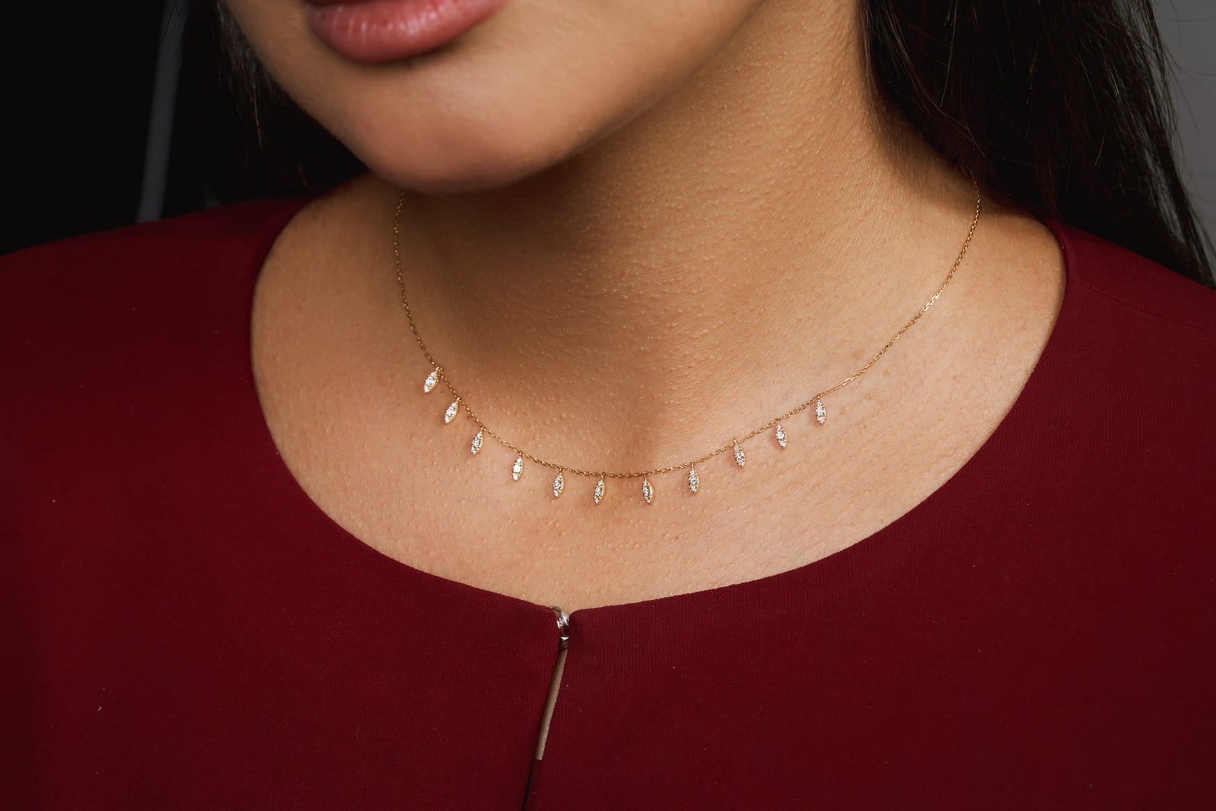 Eternity Diamond Choker – White Gold