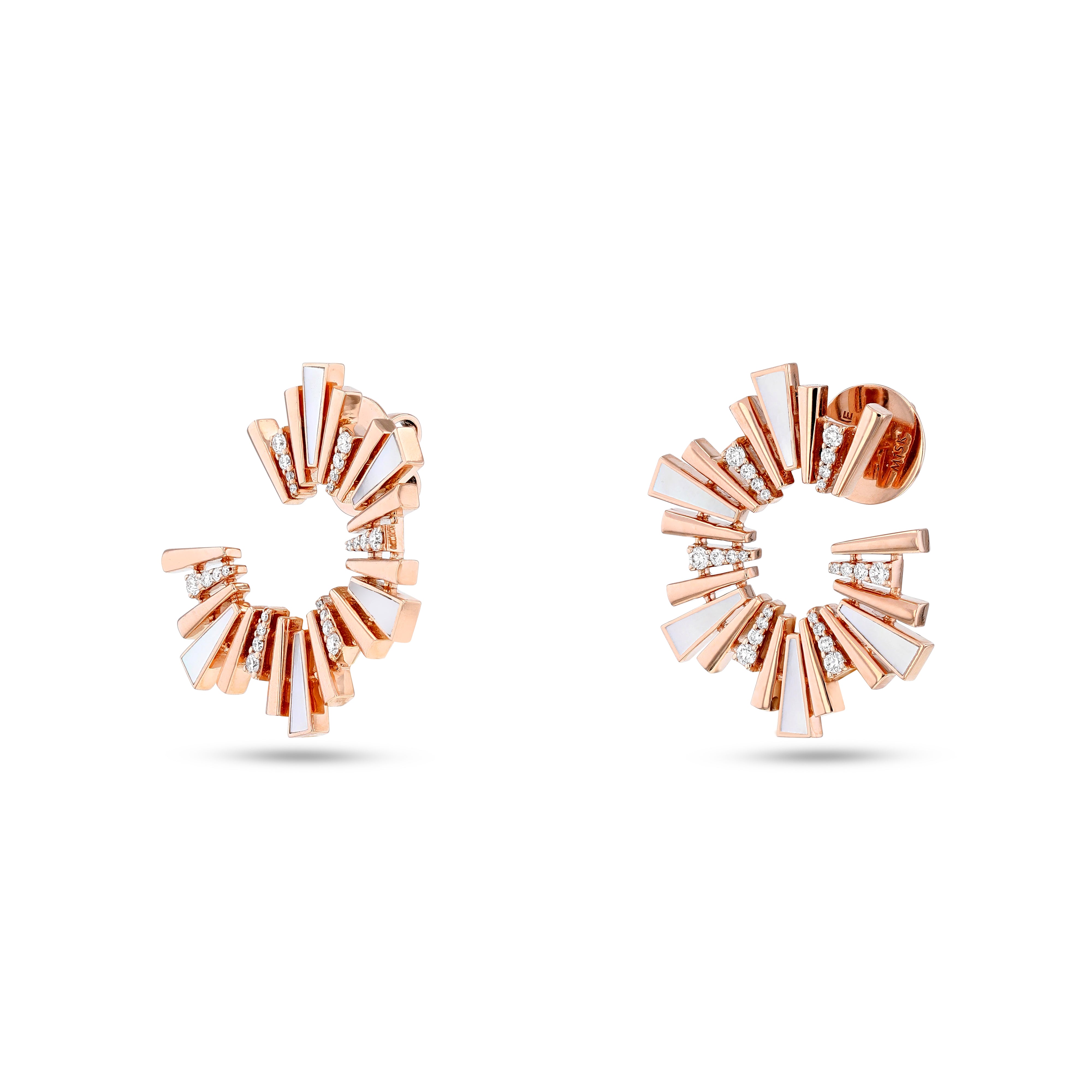 Al Fajr Hoop Rose Gold Earrings