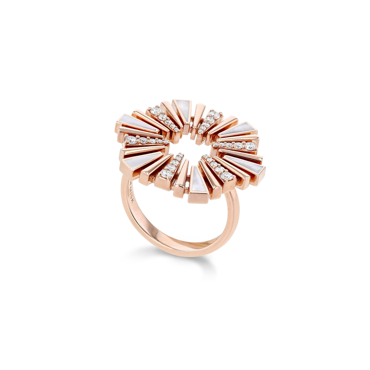 Al Fajr Shurooq Ring#Gold_Rose Gold