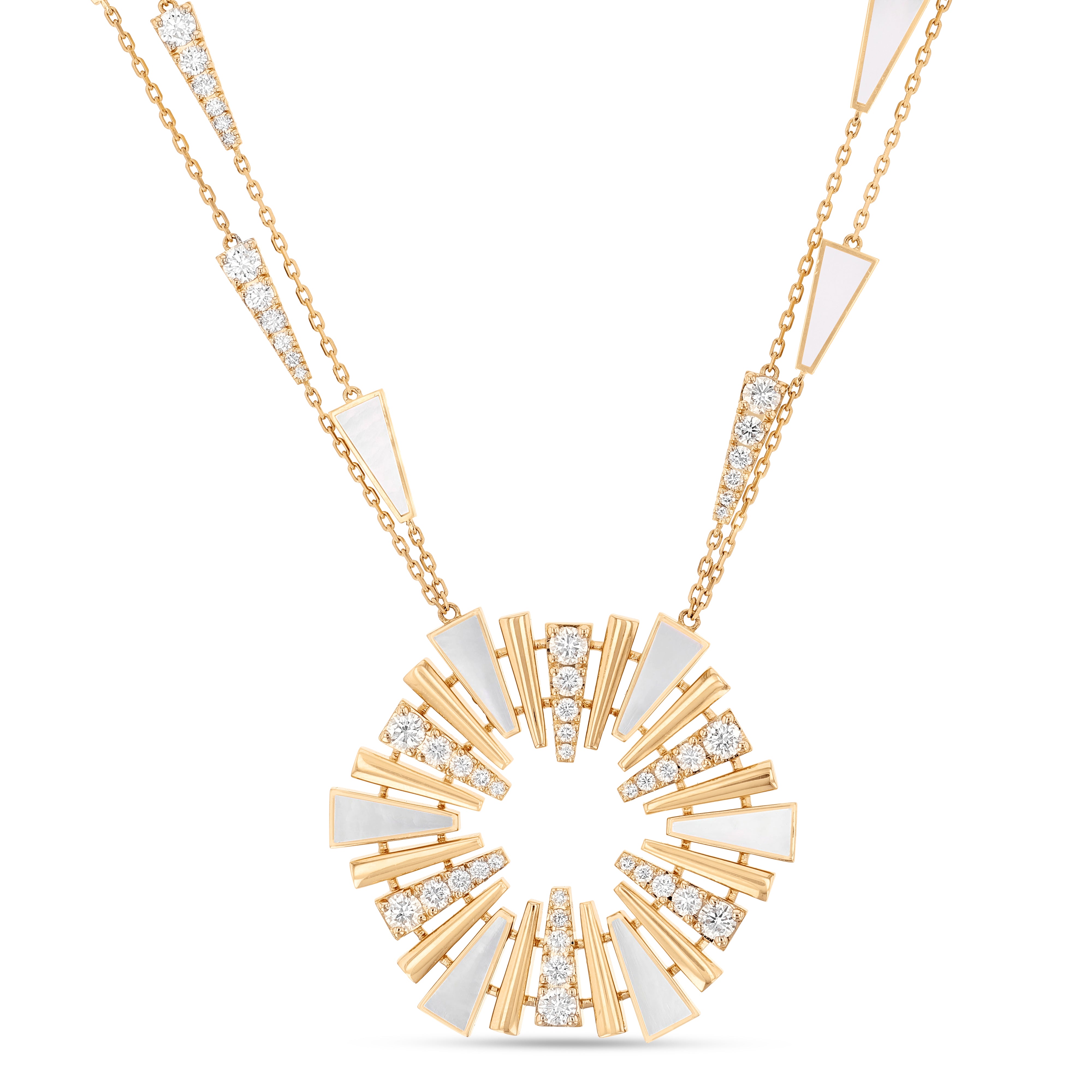Al Fajr Shurooq Large Pendant Yellow Gold