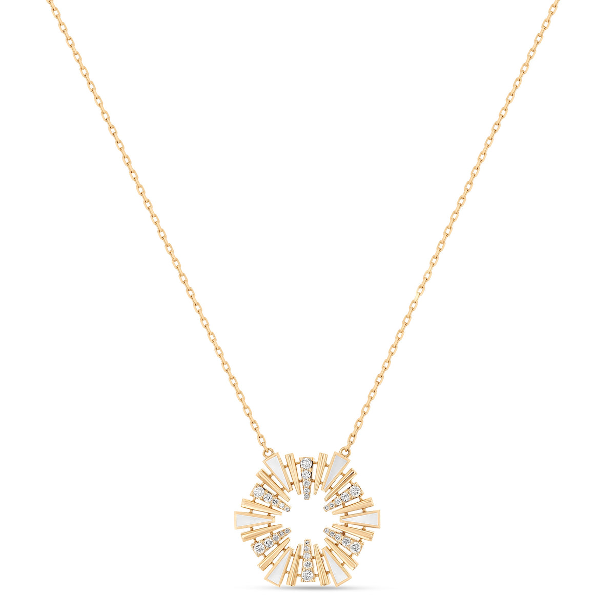 Al Fajr Shurooq Small Pendant#Gold_Yellow Gold