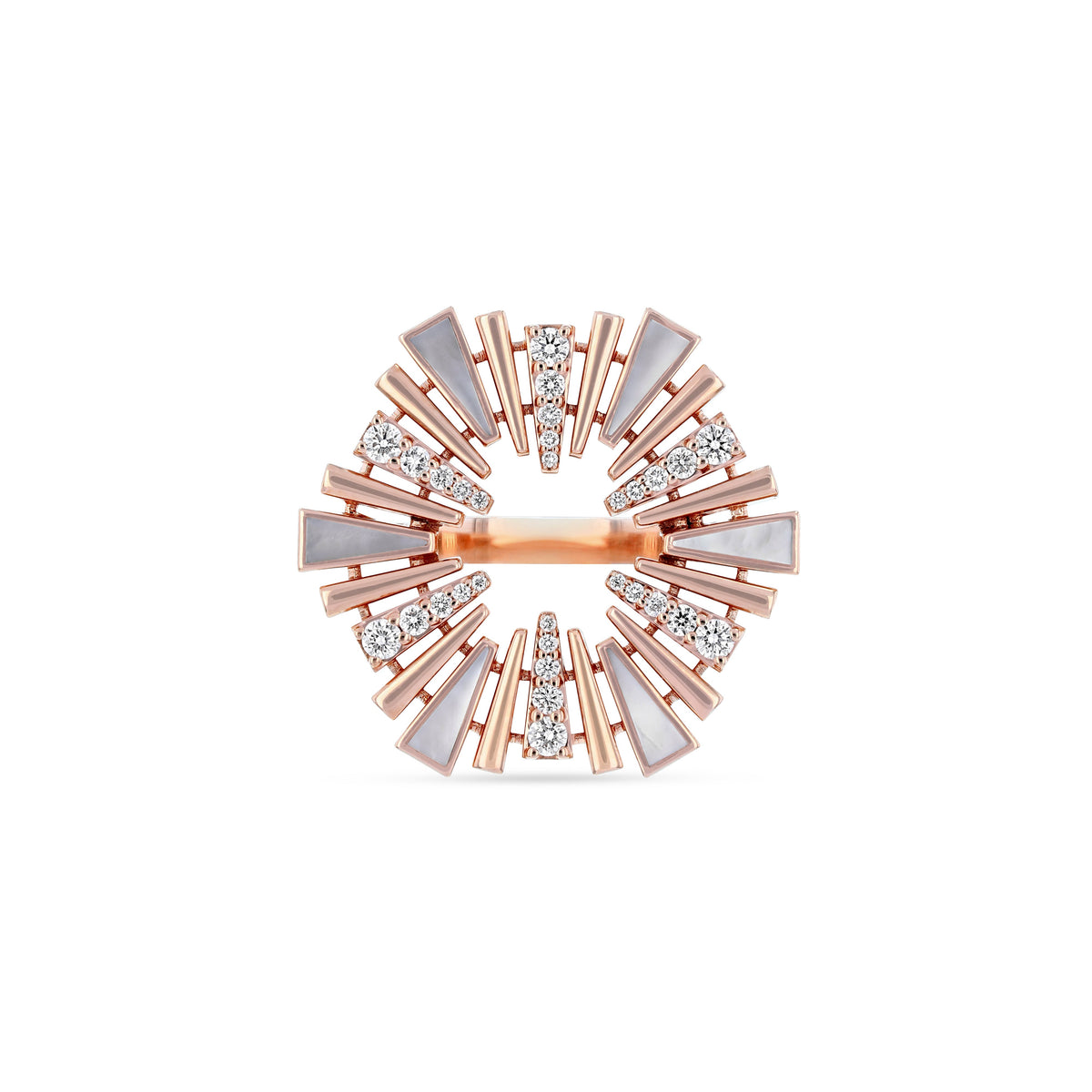 Al Fajr Shurooq Ring#Gold_Rose Gold