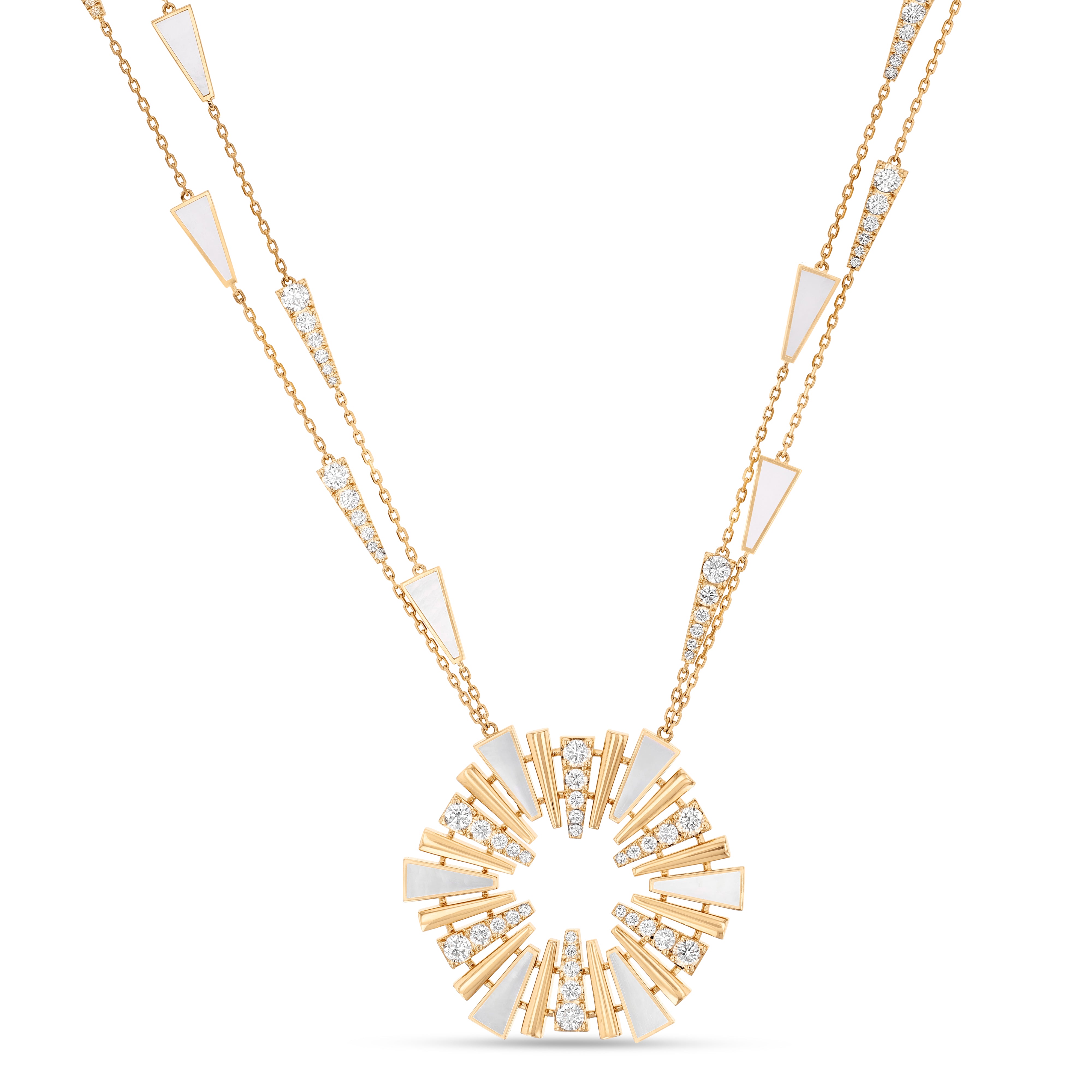 Al Fajr Shurooq Large Pendant Yellow Gold