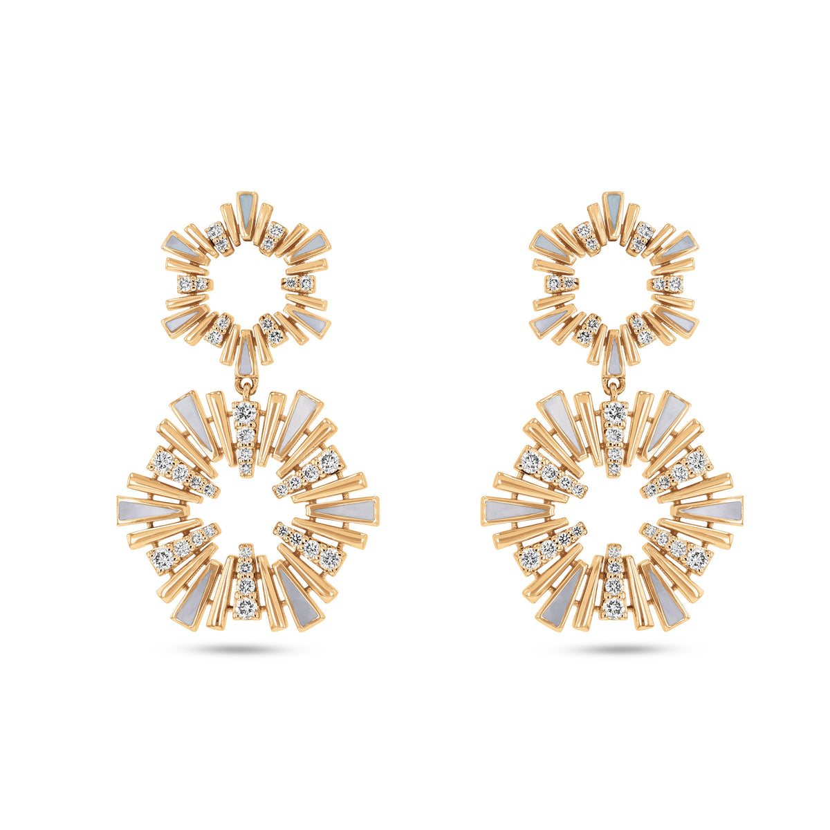 Al Fajr Shurooq Earrings#Gold_Yellow Gold