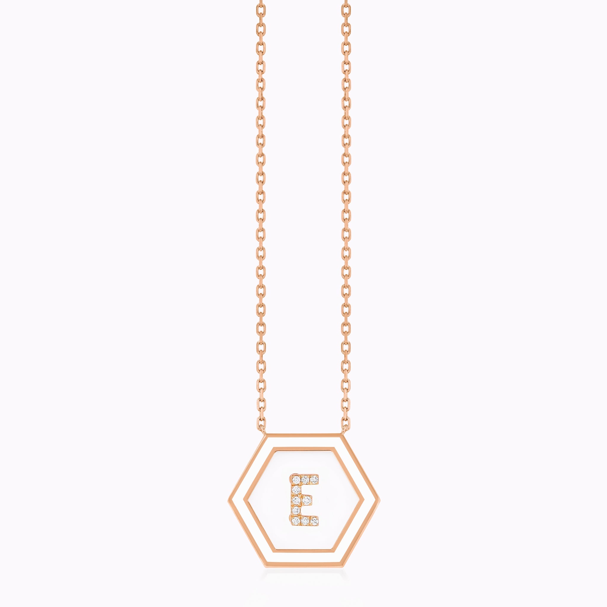 HEXA Letter E Necklace