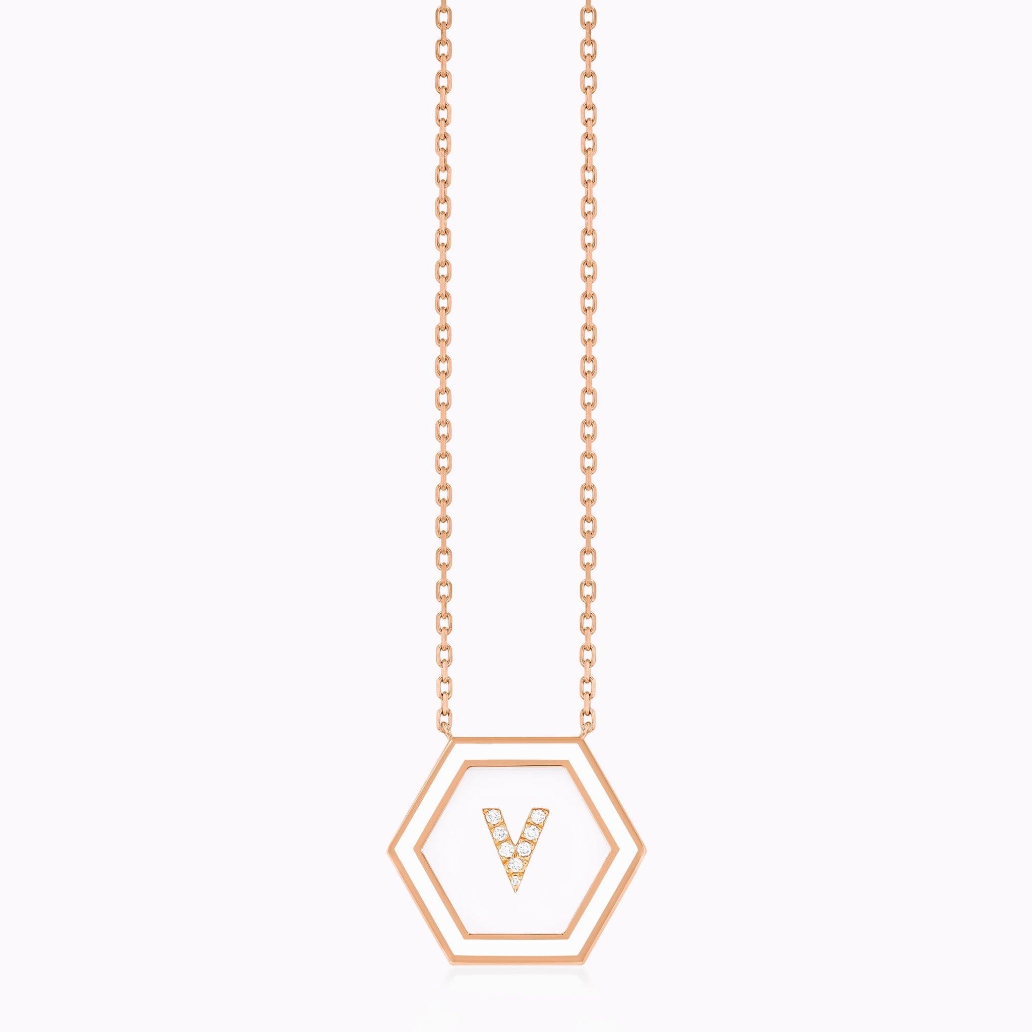 HEXA Letter V Necklace
