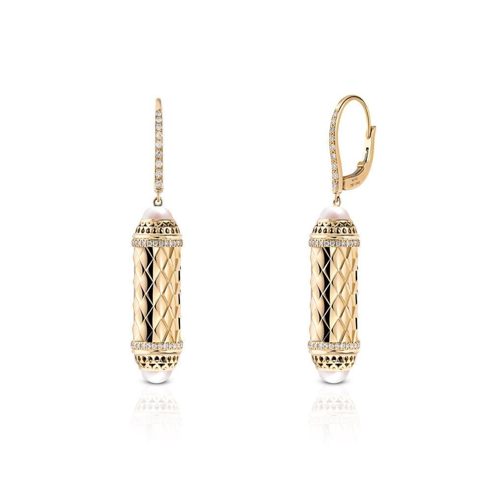 Harmony Hanging Border Diamond Earrings