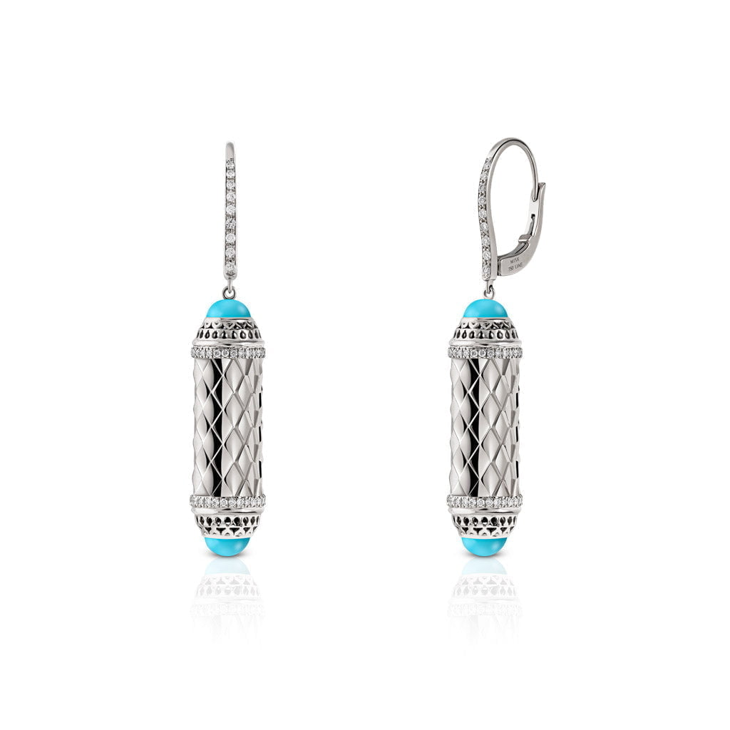 Harmony Hanging Border Diamond Earrings