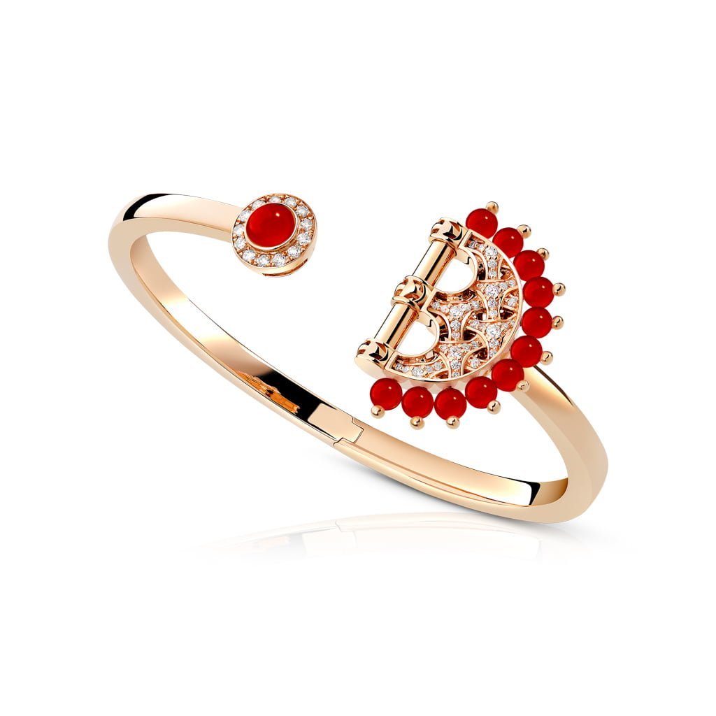 Heritage Agate Bangle Full Diamond