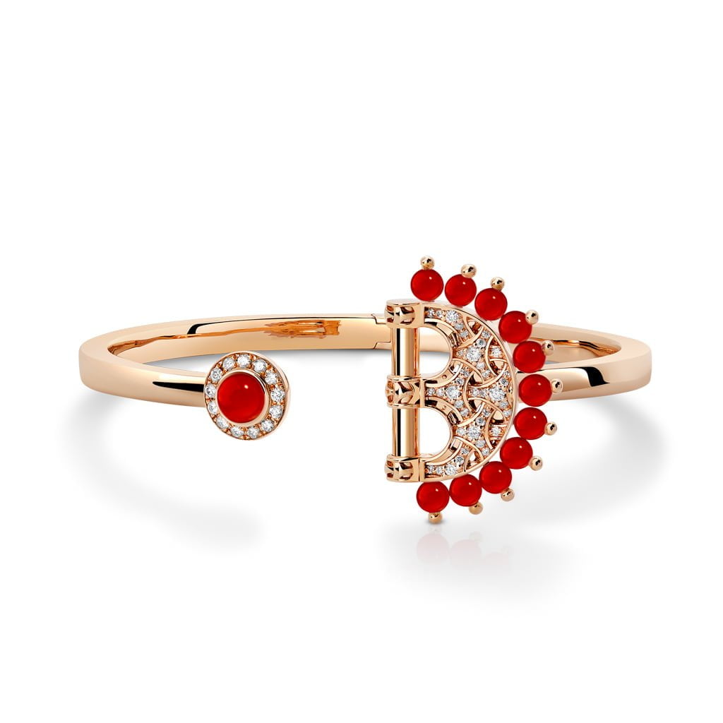 Heritage Agate Bangle Full Diamond