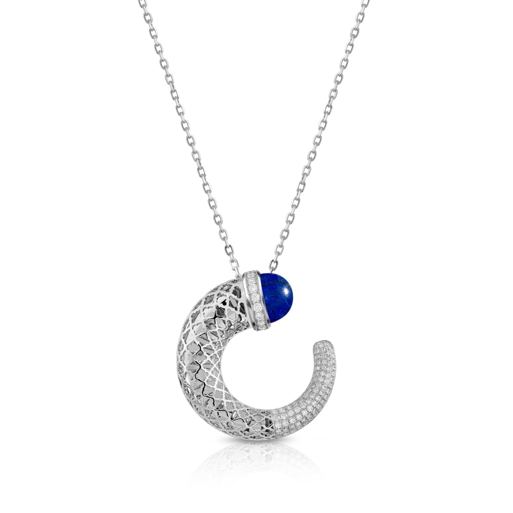 Hilal Large Pendant Half Diamond