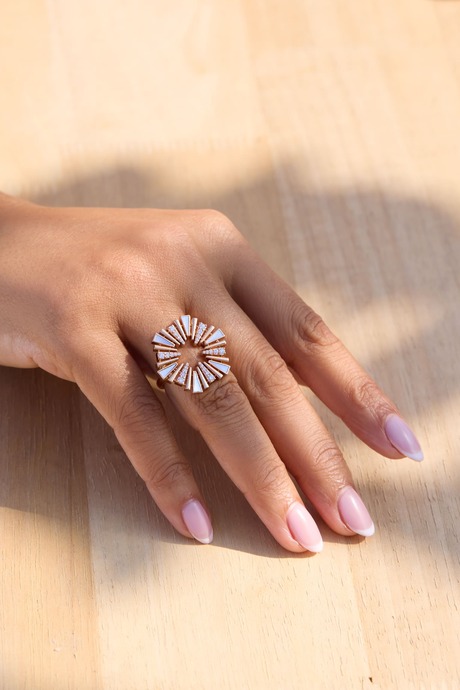 Al Fajr Shurooq White Gold Ring