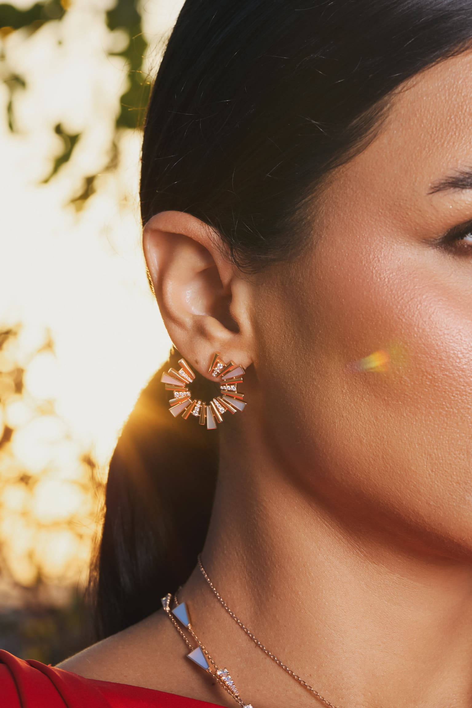 Al Fajr Hoop Rose Gold Earrings