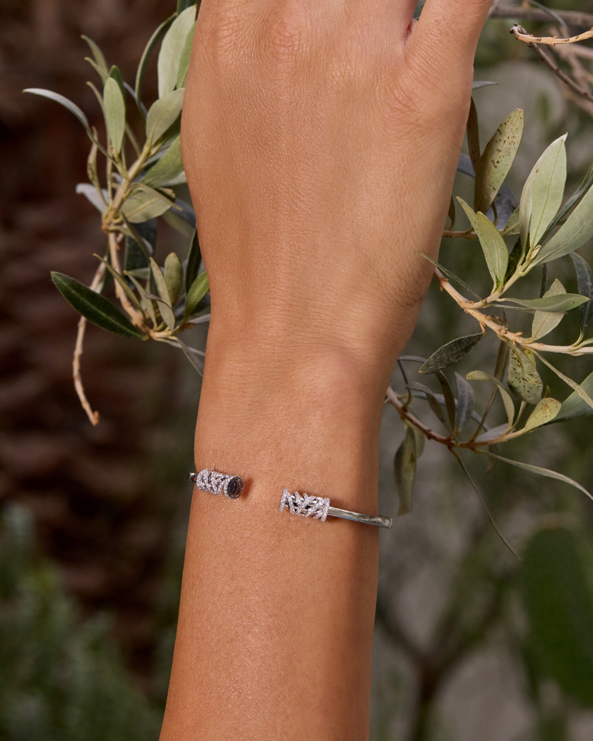 Palm Rose Gold Open Bangle