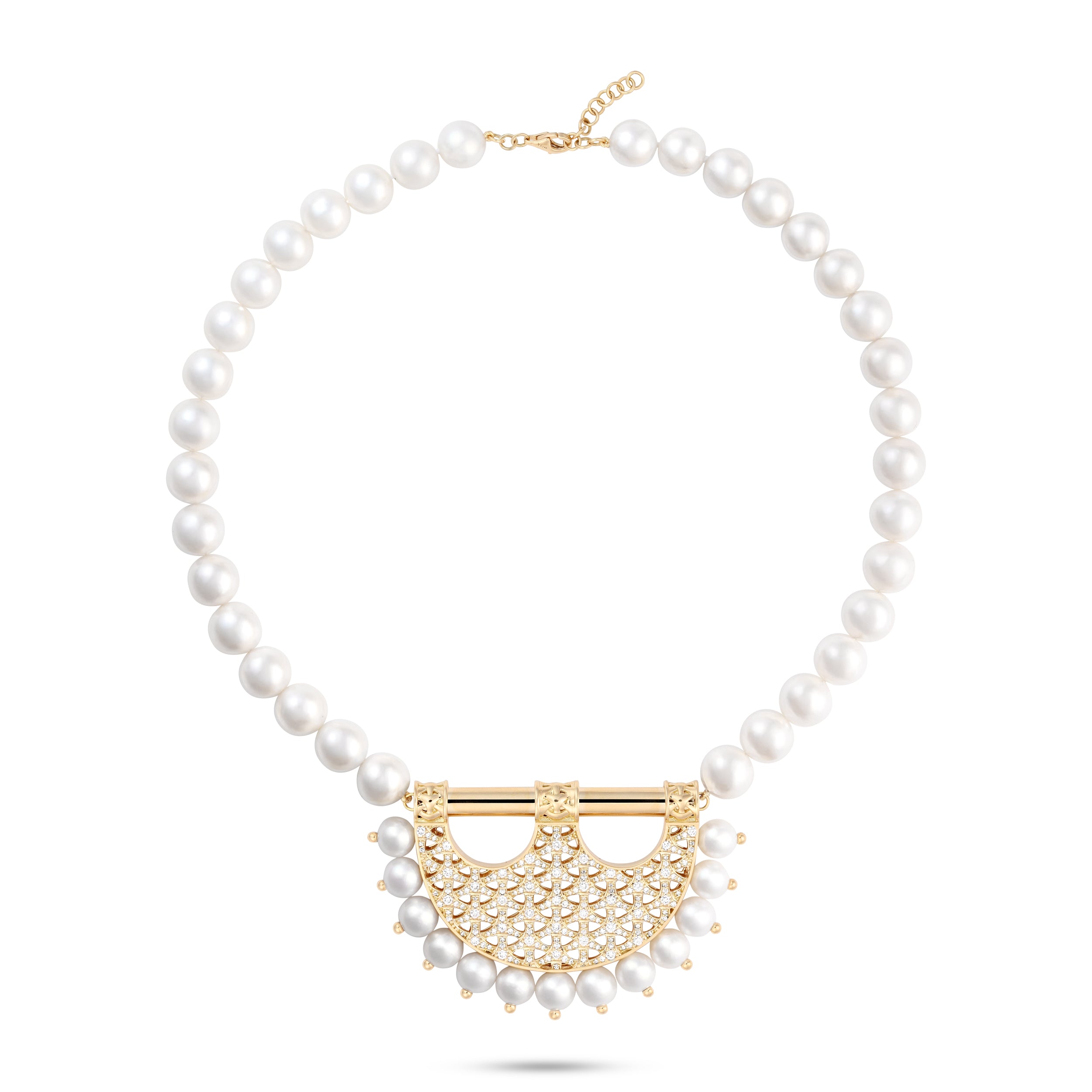Heritage Large Pearl Chain Necklace