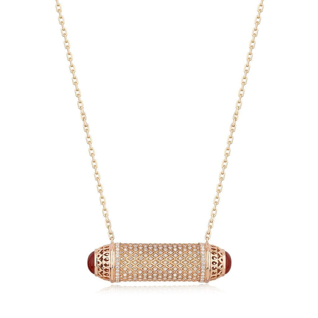 Al Noor Harmony Large Agate Pendant - Misk Dubai,Necklaces, al-noor-harmony-large-agate-pendant, , Misk Dubai,  Misk, Misk Jewellery, Misk Jewelry, Gold, Emirati Gold, Emirati Design, Jewelry Emirati, Saudi Jewelry, Gold Saudi Arabia, Dubai, Abu Dhabi, Saudi Arabia, KSA, UAE, United Arab Emirates, 18kt, مجوهرات , مجوهرات مسك, مجوهرات اماراتية , دهب , سعودية ذهب