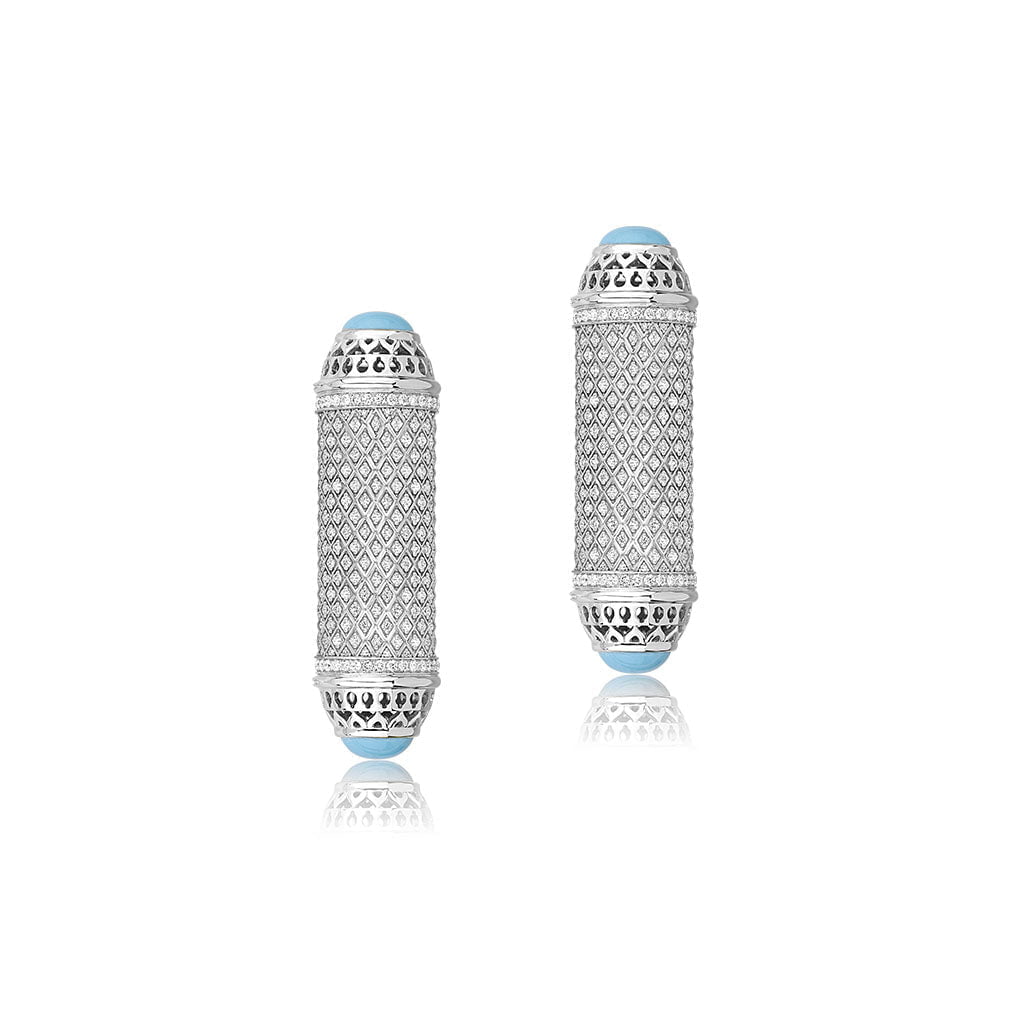 Al Noor Harmony Large Studs in Turquoise - Misk Dubai,Earrings, al-noor-harmony-large-studs-in-turquoise, , Misk Dubai,  Misk, Misk Jewellery, Misk Jewelry, Gold, Emirati Gold, Emirati Design, Jewelry Emirati, Saudi Jewelry, Gold Saudi Arabia, Dubai, Abu Dhabi, Saudi Arabia, KSA, UAE, United Arab Emirates, 18kt, مجوهرات , مجوهرات مسك, مجوهرات اماراتية , دهب , سعودية ذهب