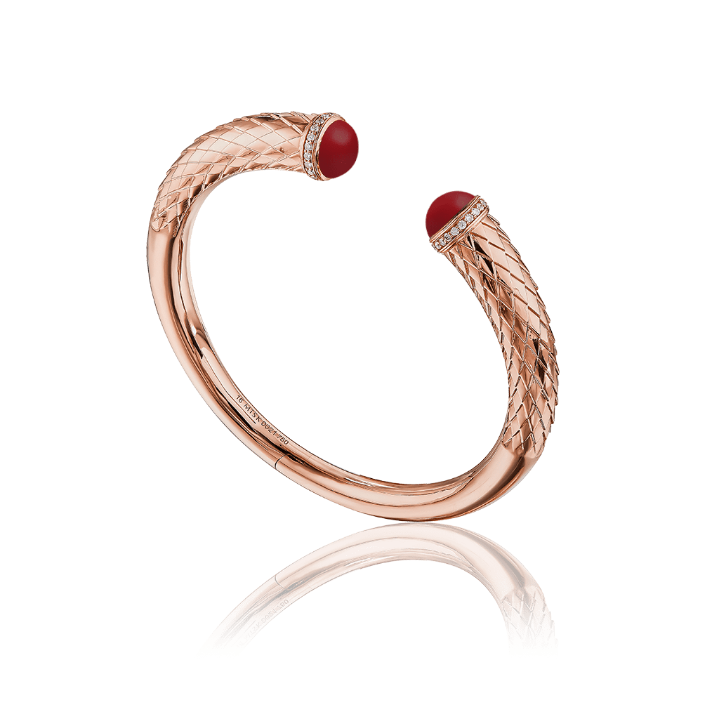 Harmony Bangle in Agate Border Diamond