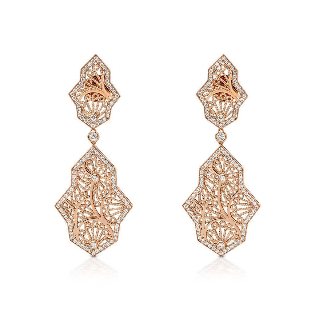 Al Mona Leaf Earrings