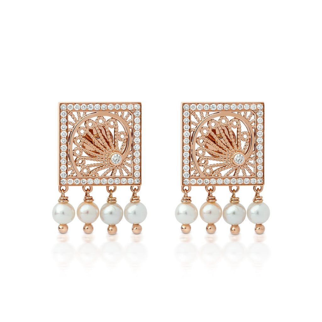 Al Mona Square Earrings
