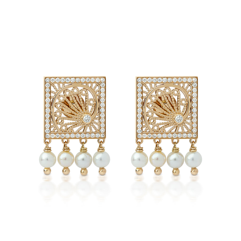 Al Mona Square Earrings