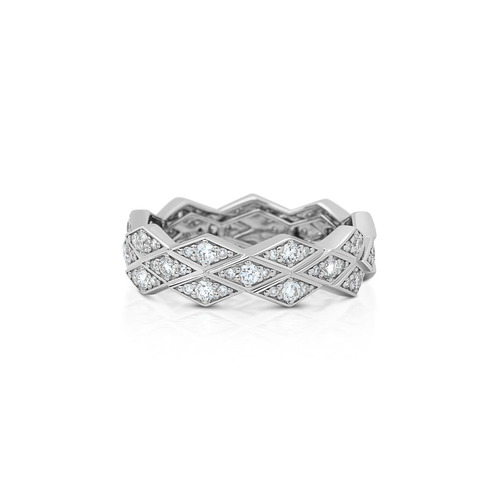 Eternity Medium Ring#Gold_White Gold