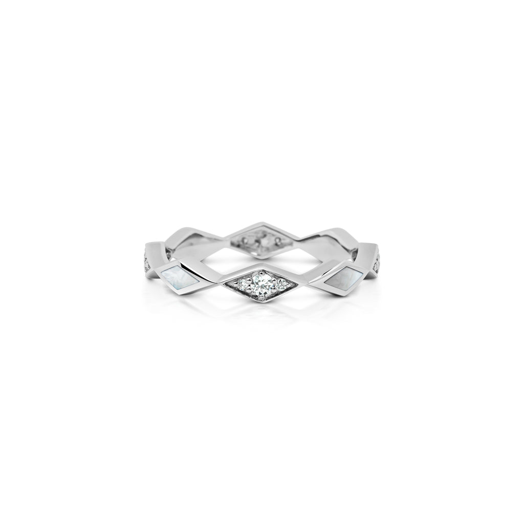 Eternity Small Mother of Pearl Ring