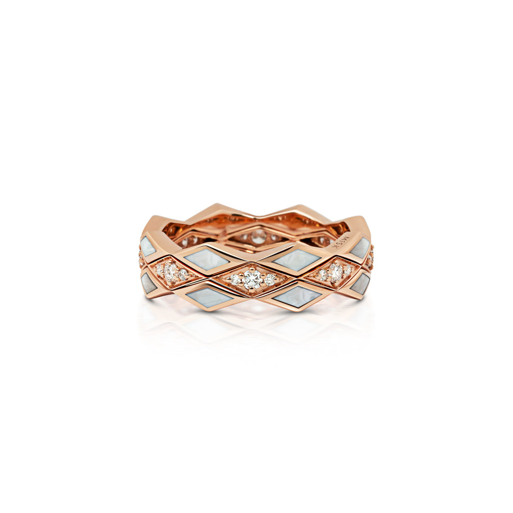 Eternity Large Mother of Pearl Ring