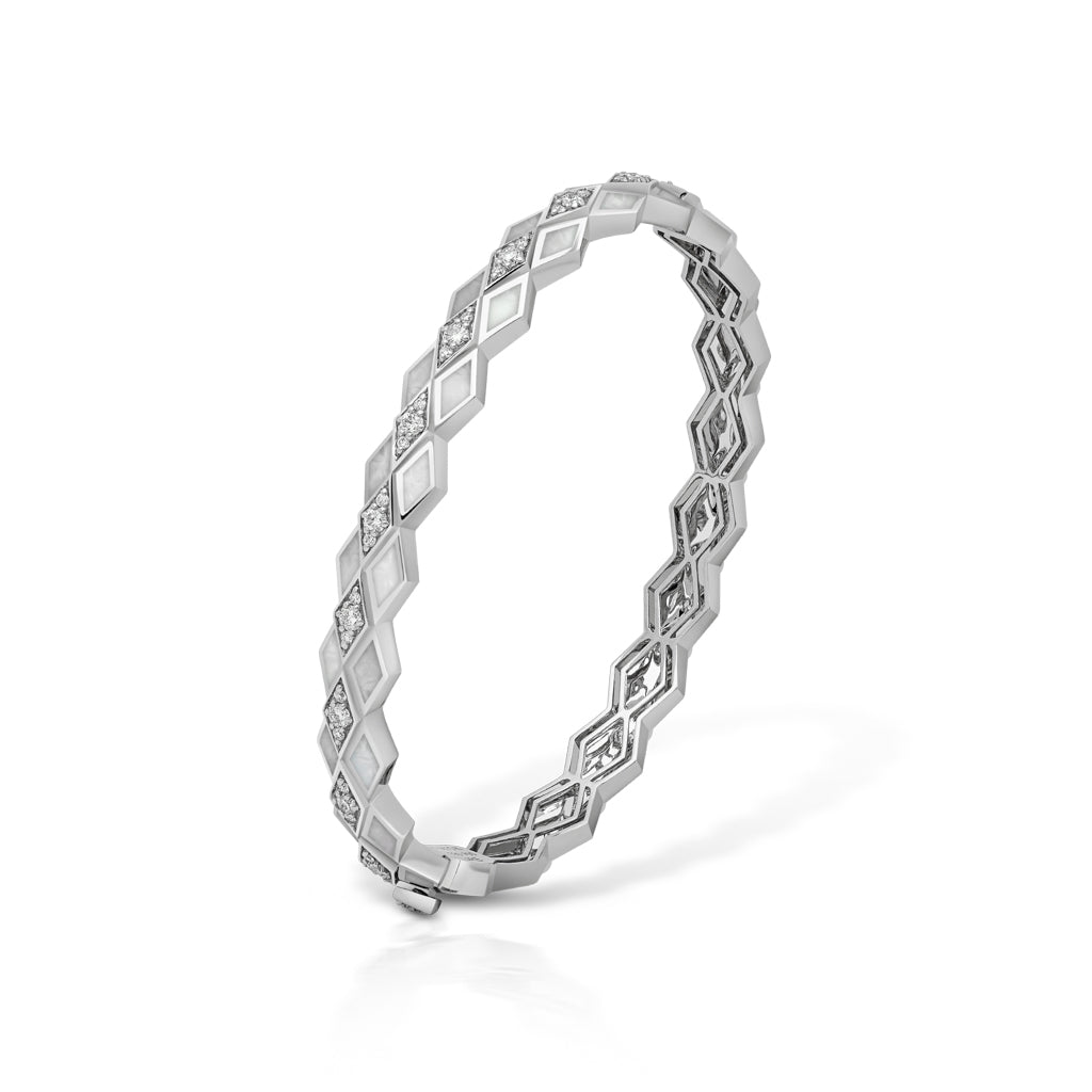 Eternity Mother of Pearl Bangle