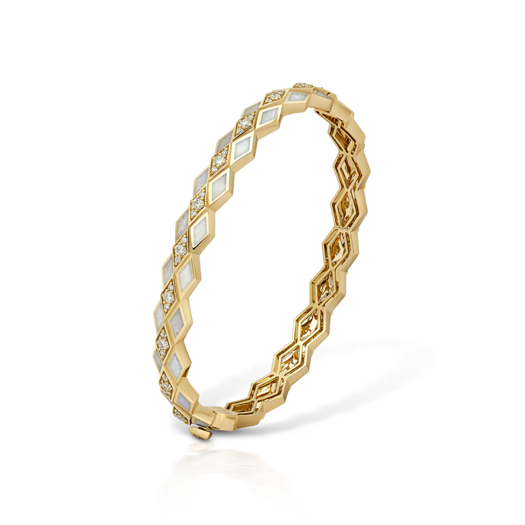 Eternity Mother of Pearl Bangle