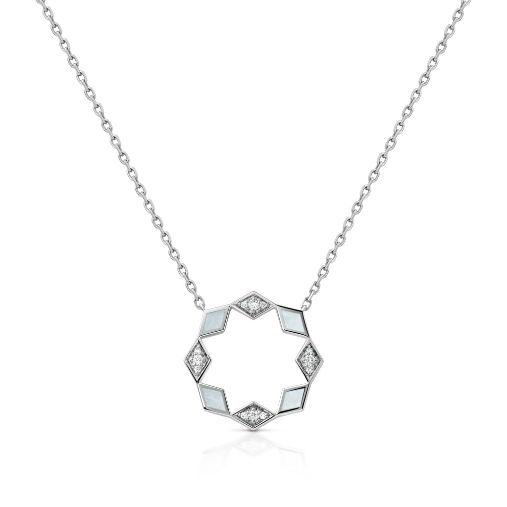Eternity Medium Mother of Pearl Pendant