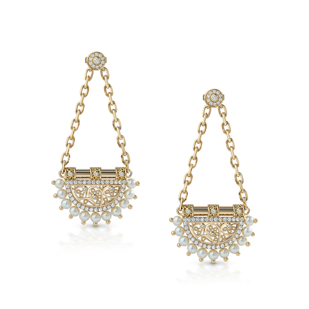 Heritage Al Mona Small Chandelier Earrings