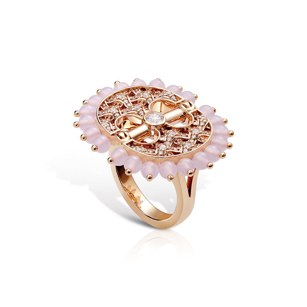 Heritage Full Diamond Two Wing Ring