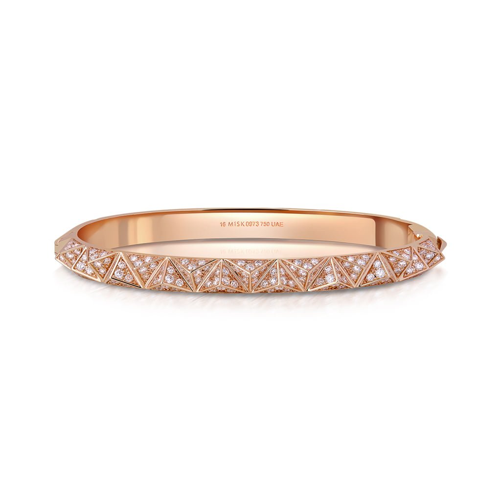 Tilal Full Diamond Bangle#Gold_Rose Gold