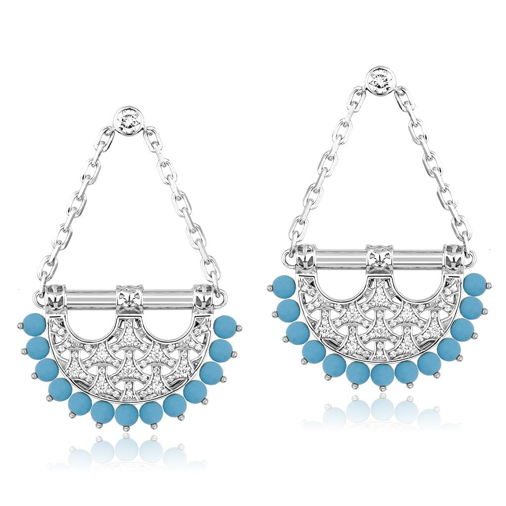 Al Noor Heritage Chandelier in Turquoise - Misk Dubai,Earrings, al-noor-heritage-chandelier-in-turquoise-1, , Misk Dubai,  Misk, Misk Jewellery, Misk Jewelry, Gold, Emirati Gold, Emirati Design, Jewelry Emirati, Saudi Jewelry, Gold Saudi Arabia, Dubai, Abu Dhabi, Saudi Arabia, KSA, UAE, United Arab Emirates, 18kt, مجوهرات , مجوهرات مسك, مجوهرات اماراتية , دهب , سعودية ذهب