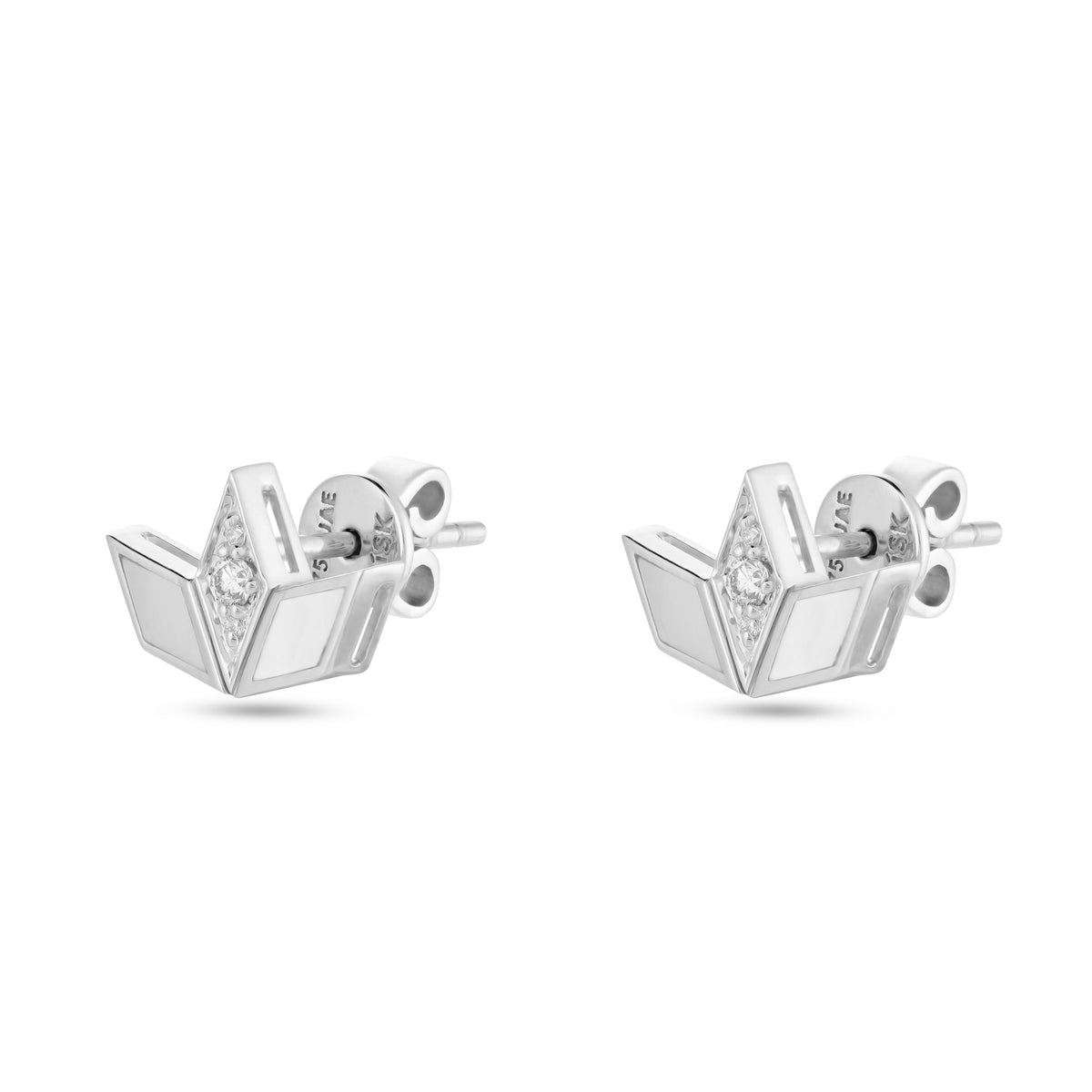 Eternity 3Leaf Mother of Pearl Earrings