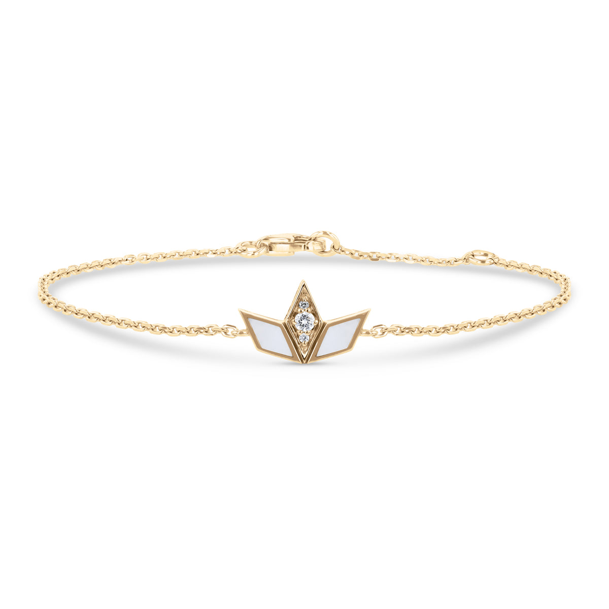 Eternity 3Leaf Mother of Pearl Bracelet