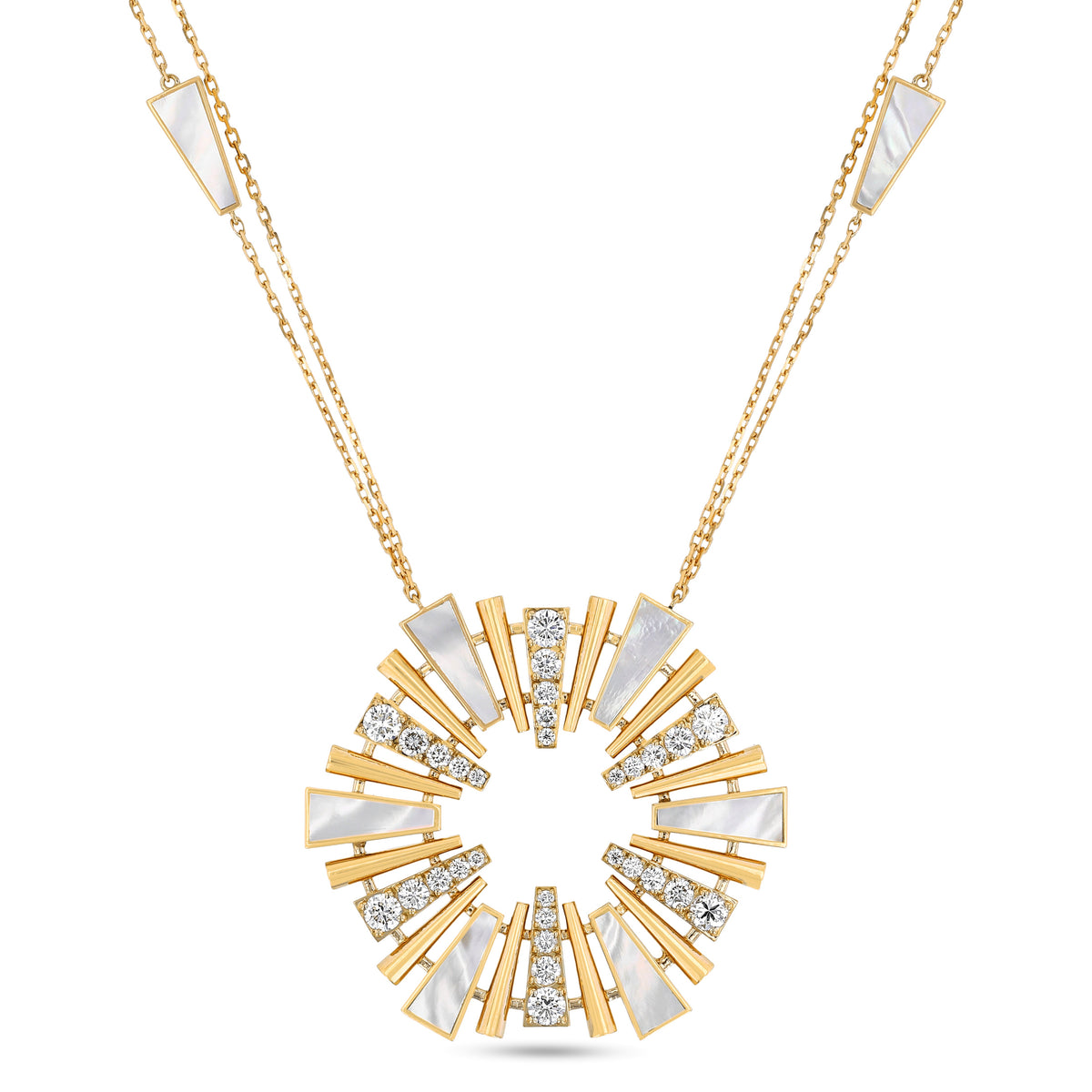 Al Fajr Shurooq Large Pendant#Gold_Yellow Gold