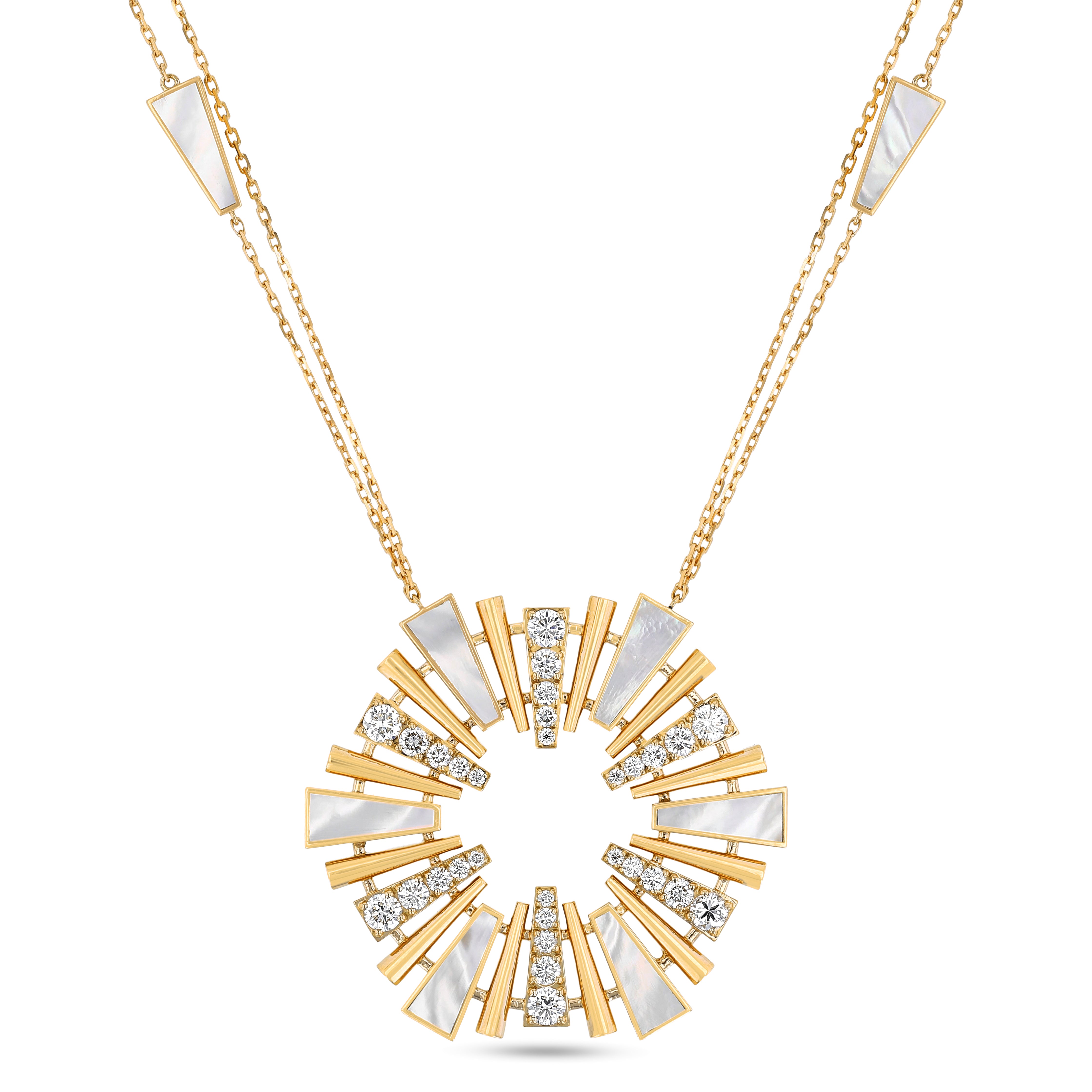 Al Fajr Shurooq Large Pendant Yellow Gold