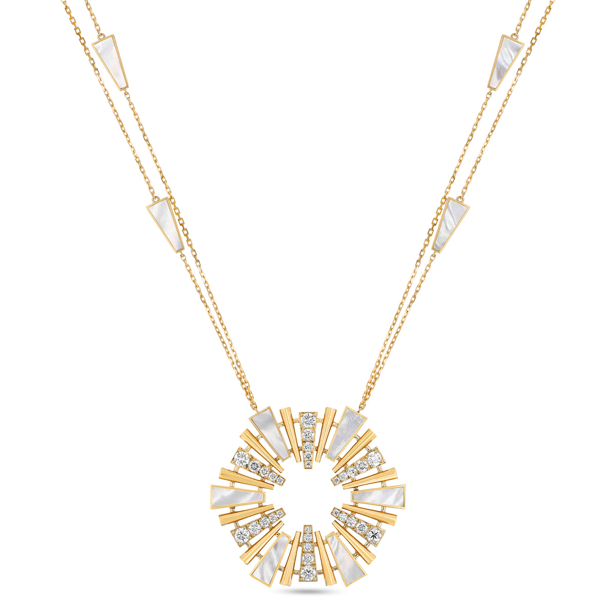 Al Fajr Shurooq Large Pendant Yellow Gold