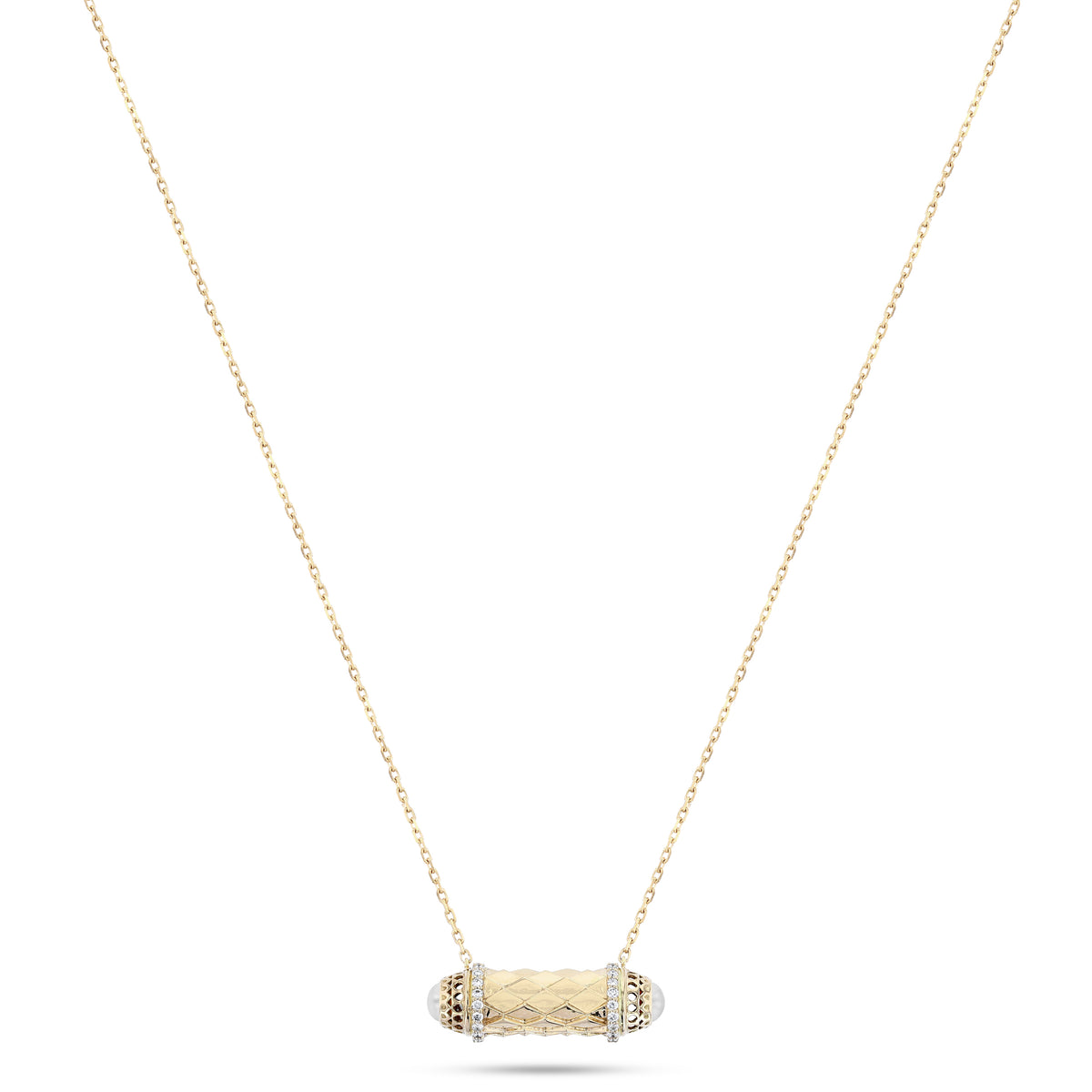 Harmony Micro Border Diamond Pendant