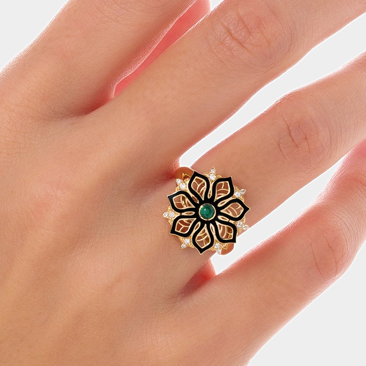 AURA Bloom Ring#Gold_Yellow Gold