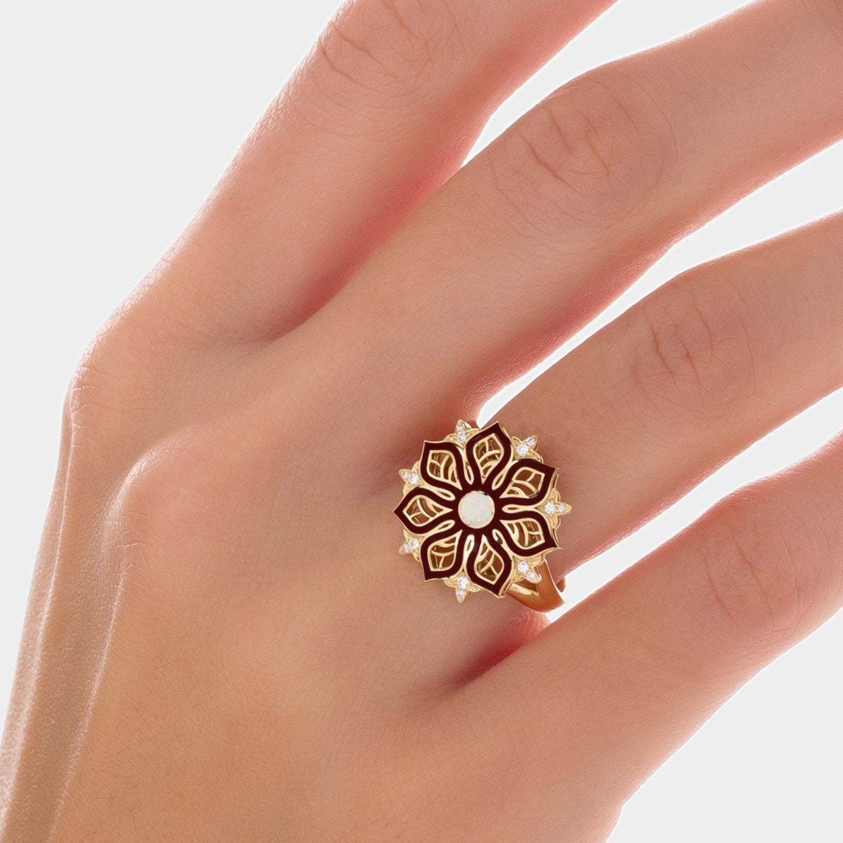 AURA Bloom Ring#Gold_Yellow Gold