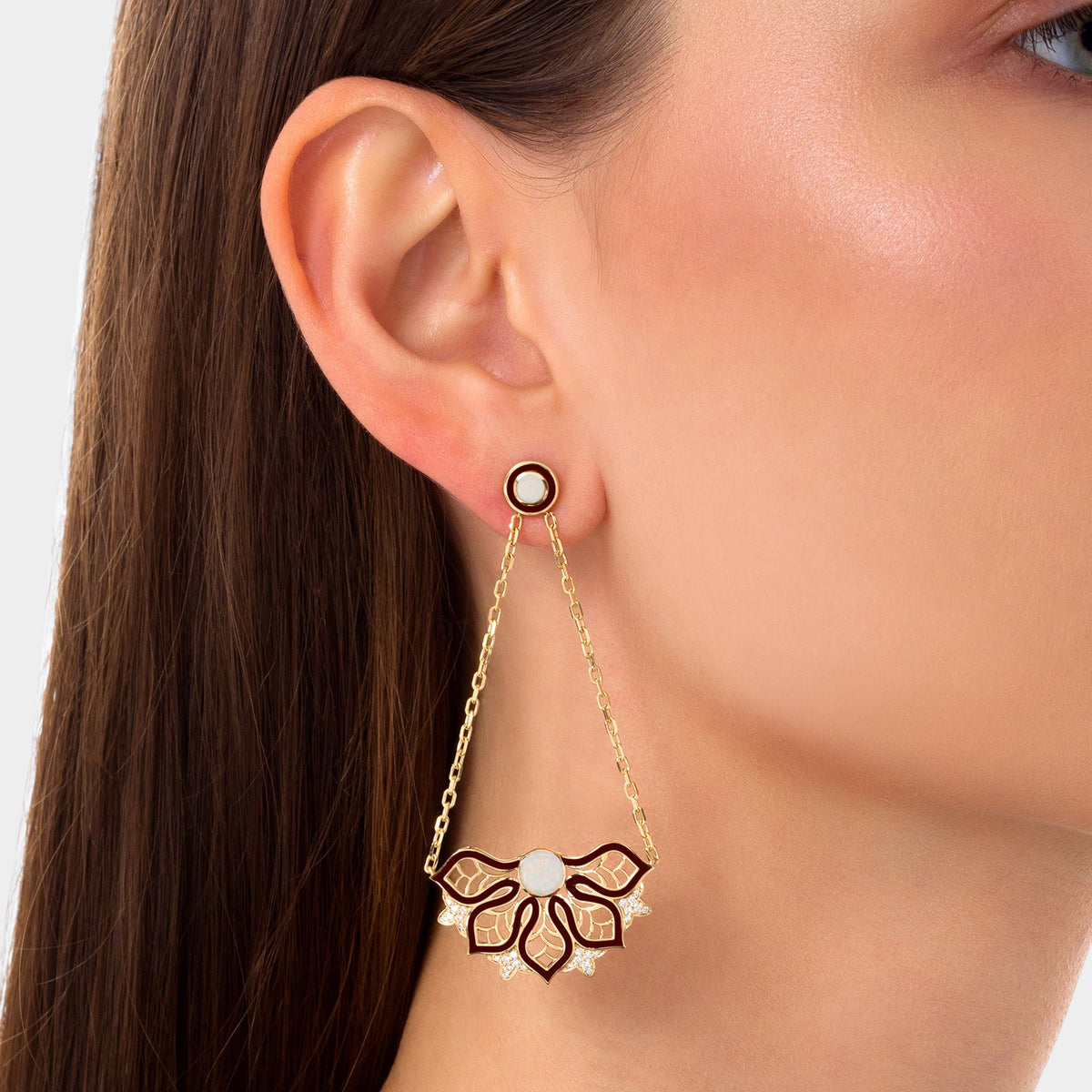 AURA Rise Earrings Medium#Gold_Yellow Gold