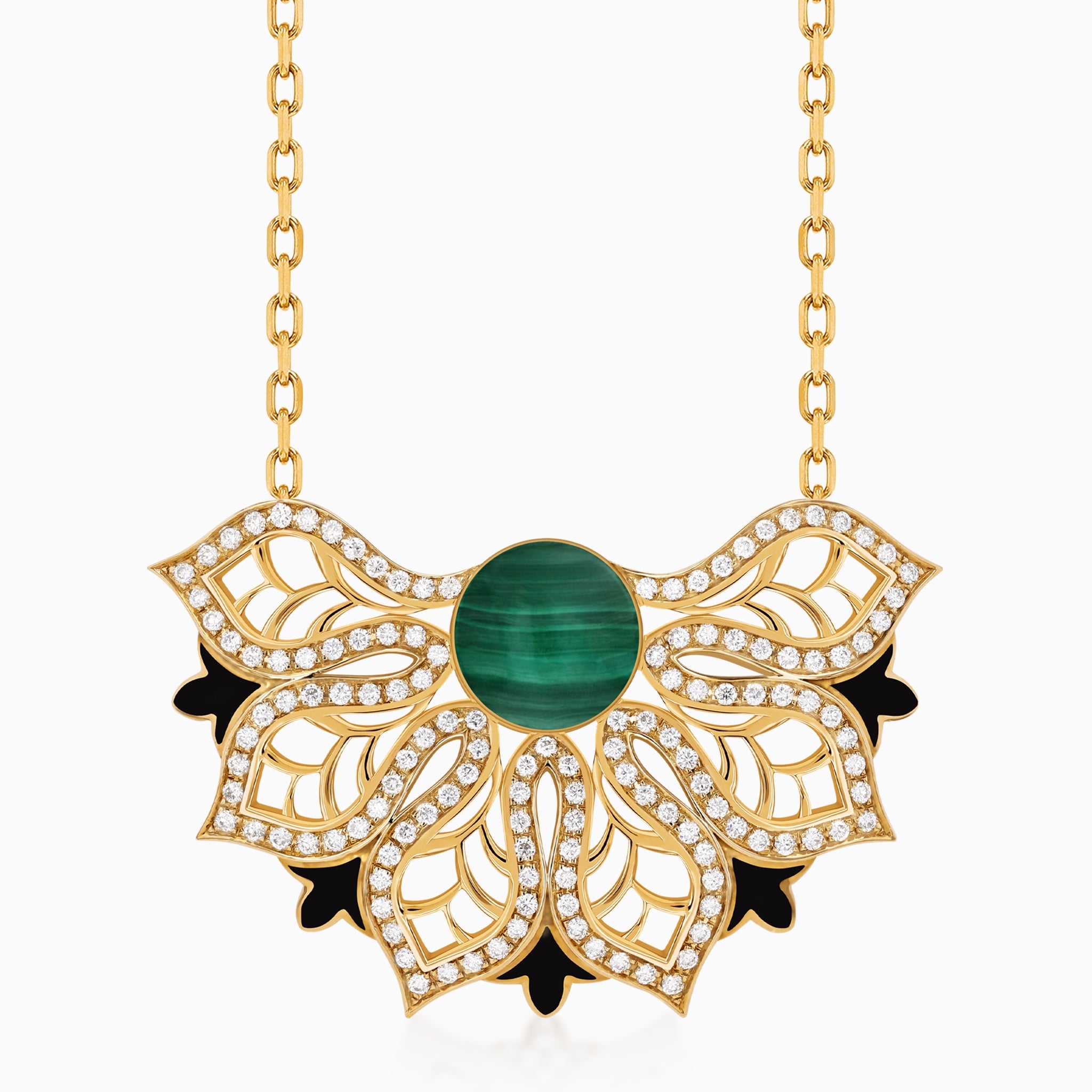 AURA Rise Pavé Necklace Extra Large