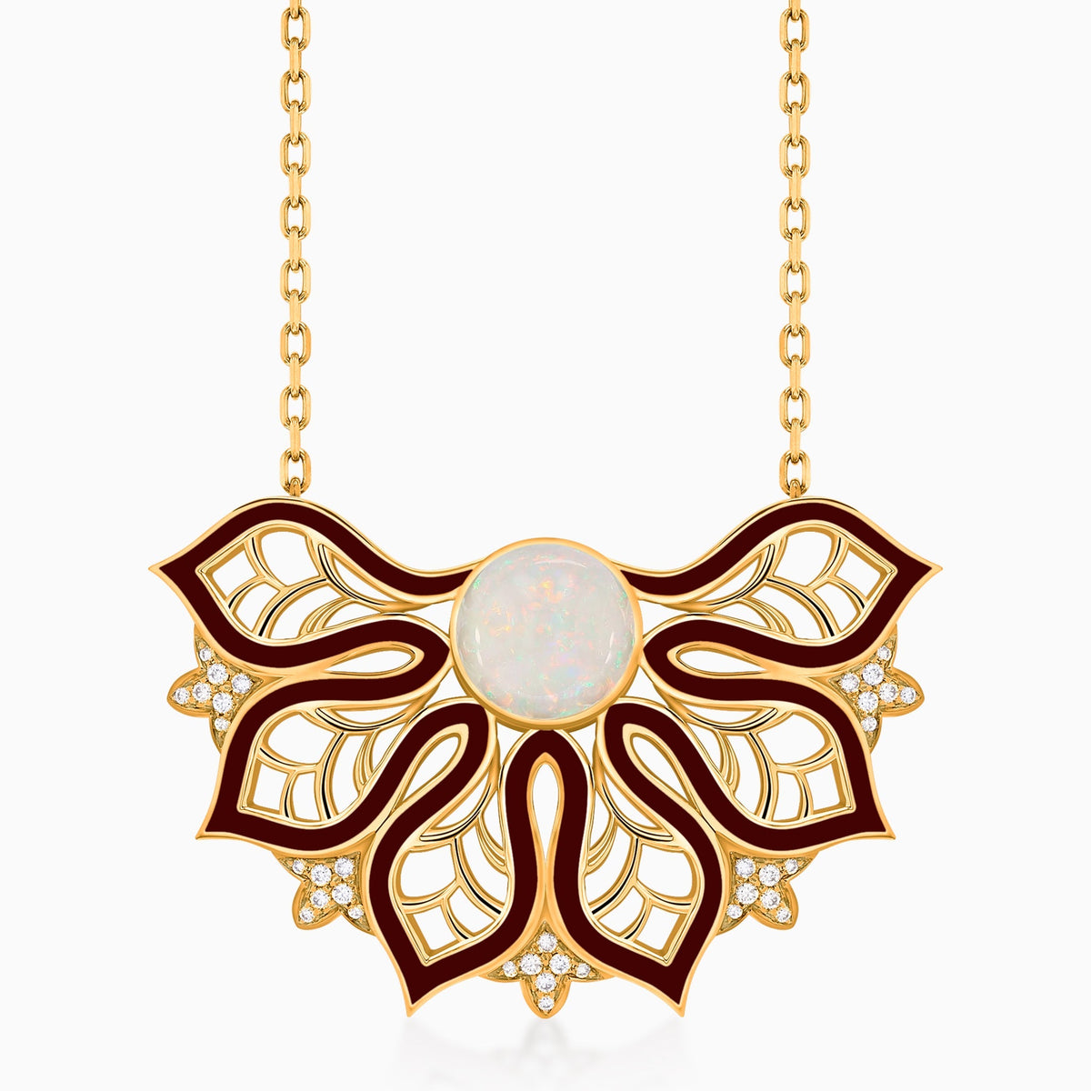 AURA Rise Necklace Extra Large#Gold_Yellow Gold